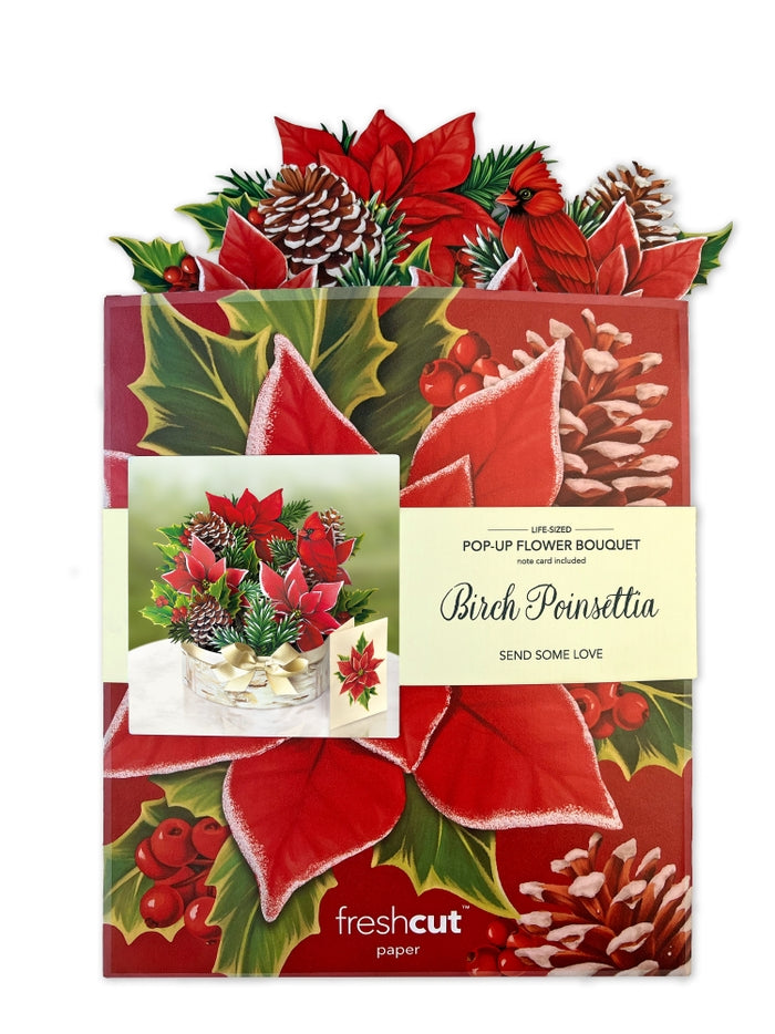 Fresh Cut Paper, Birch Poinsettia