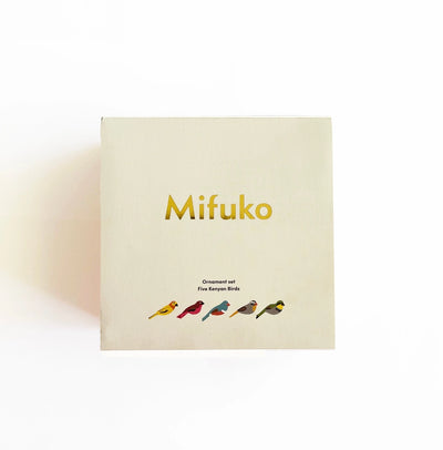 Mifuko Wooden Ornaments | Set of 5 Kenyan Birds