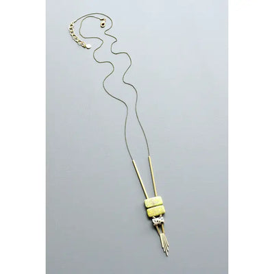 Jasper Artdeco Pendant Necklace