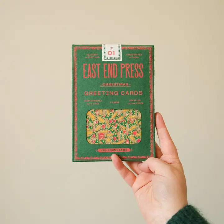 Christmas Card Recycled Paper, 5 Pack