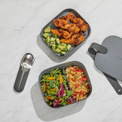 W & P, Porter Lunch Box Bento Style, Charcoal