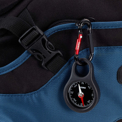 Troika Carabiner Keyring with Compass