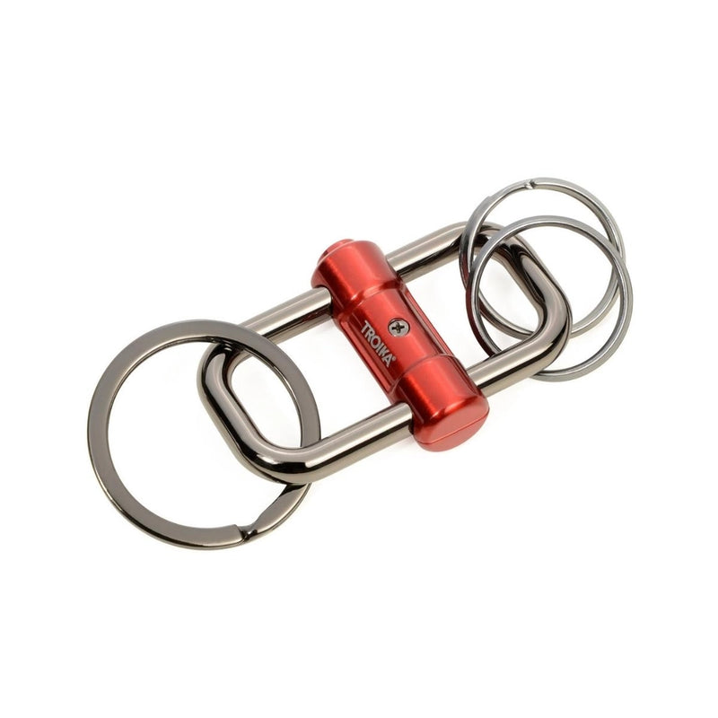 Troika 2-Way Quick Release Keychain in Red