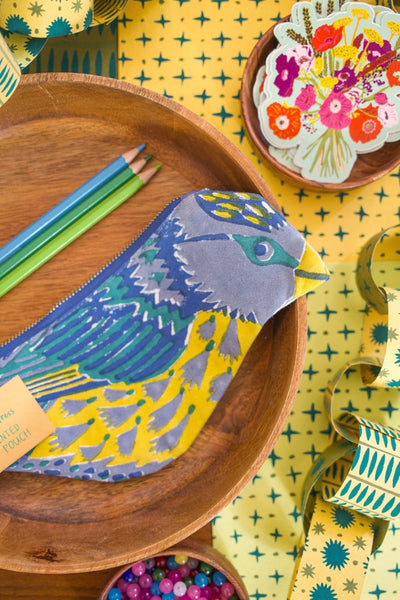 Blue Tit Fabric Pouch