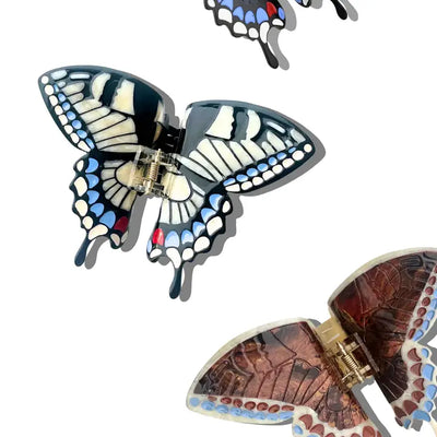 Hand-Painted Swallowtail Butterfly Claw Clip