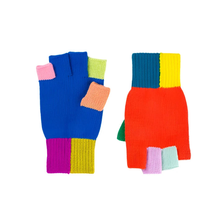 Mismatch Fingerless Gloves