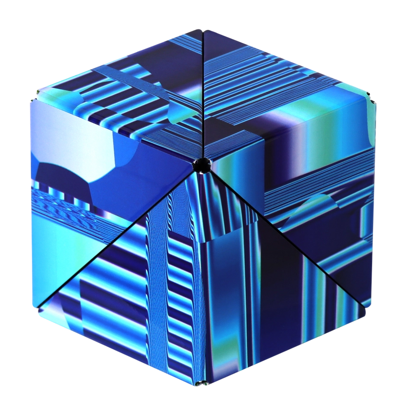 Shashibo: Magnetic Puzzle Artist Series - Artworx - Blue Crystal By Gartel