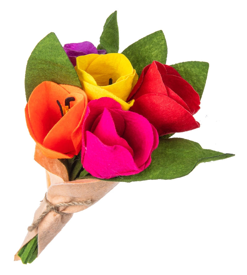 Petite Tulip Felt Bouquet