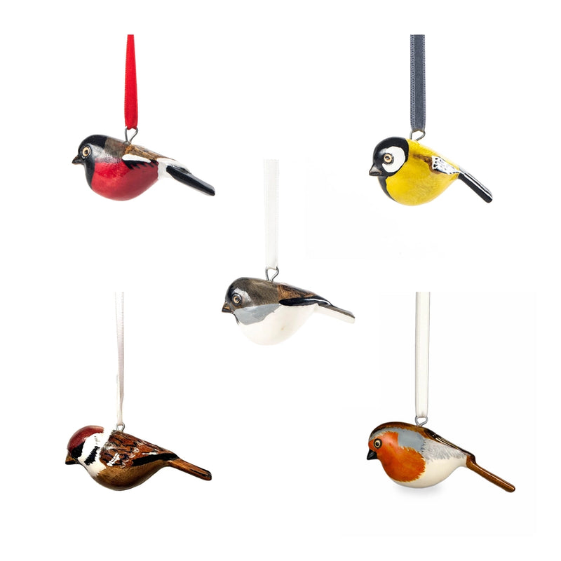 Mifuko Wooden Ornaments | Set of 5 Finnish Birds