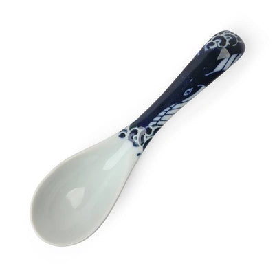 Miya, Blue & White Whale Soup Spoon