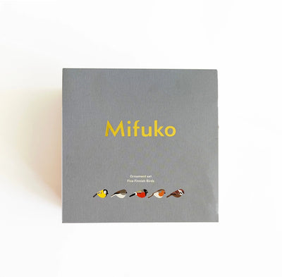 Mifuko Wooden Ornaments | Set of 5 Finnish Birds