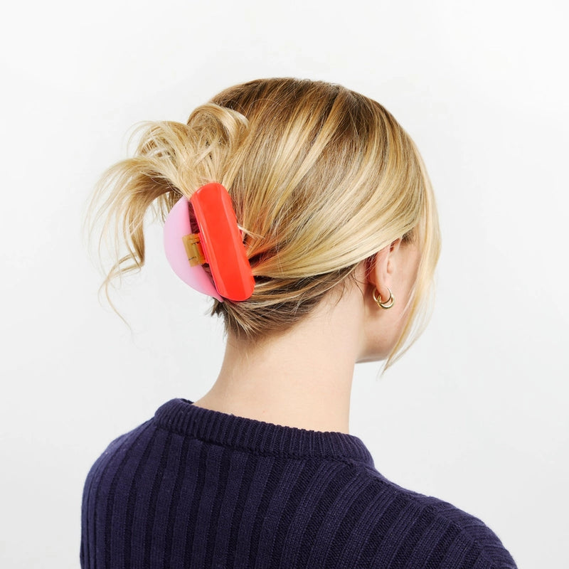 Suki Claw Clip in Lilac + Punch