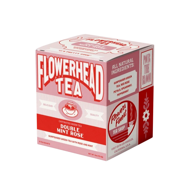 Double Mint Rose Tea Bags