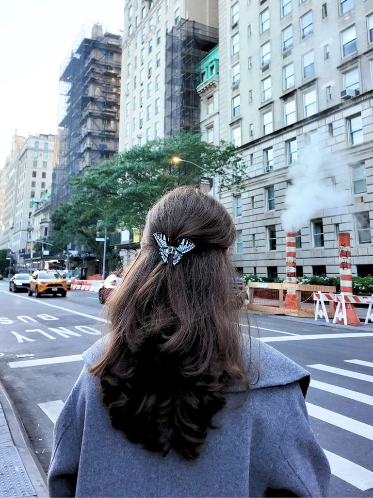 Hand-Painted Mini Swallowtail Butterfly Claw Clip
