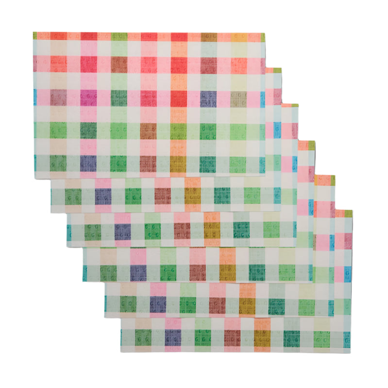Woven Spring Plaid Not Paper Towel