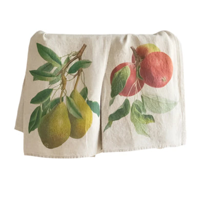 Apple and Pear Kitchen Tea Towel
