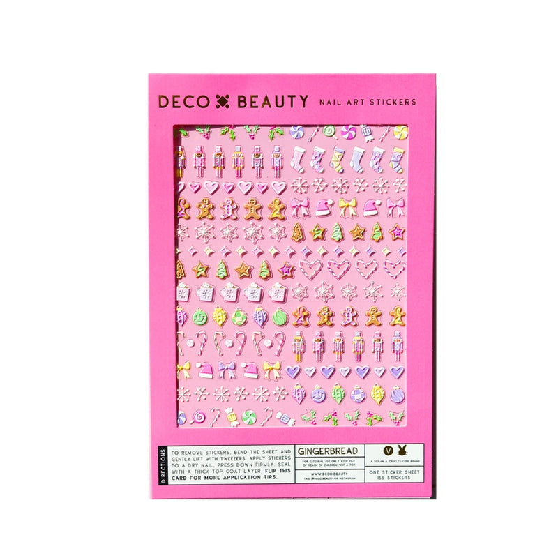 Nail Art Stickers, Gingerbread