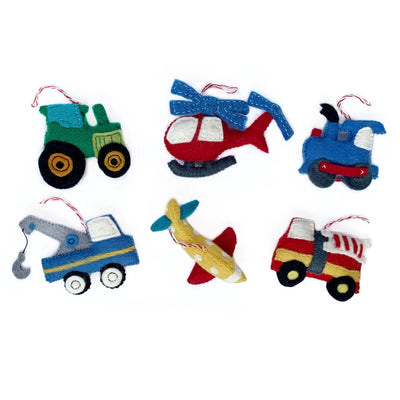 Vehicles Wool Christmas Ornament