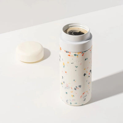 Insulated Ceramic Stainless Steel Bottle in Cream