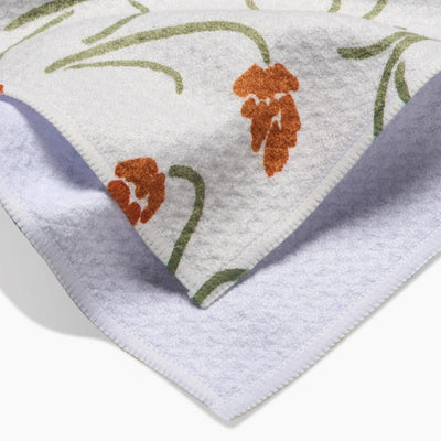 Crayon Floral Tea Towel