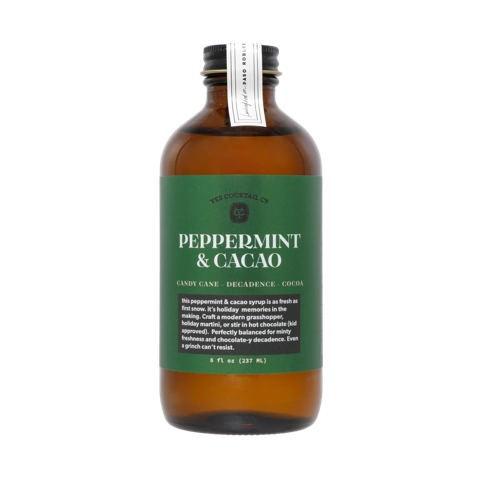 *Peppermint & Cacao Cocktail Syrup