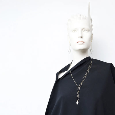 Vexta Necklace, Satin Gold