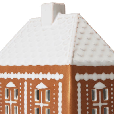 Gingerbread Ceramic Tealight Holder, Medium