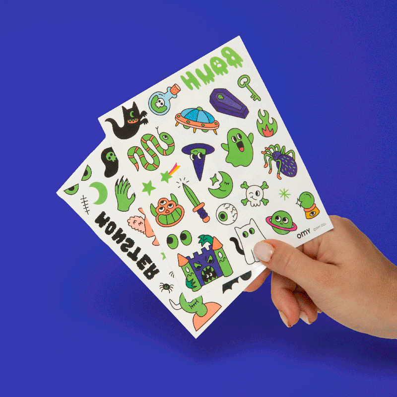 Kids Temporary Tattoos, Glow in the Dark