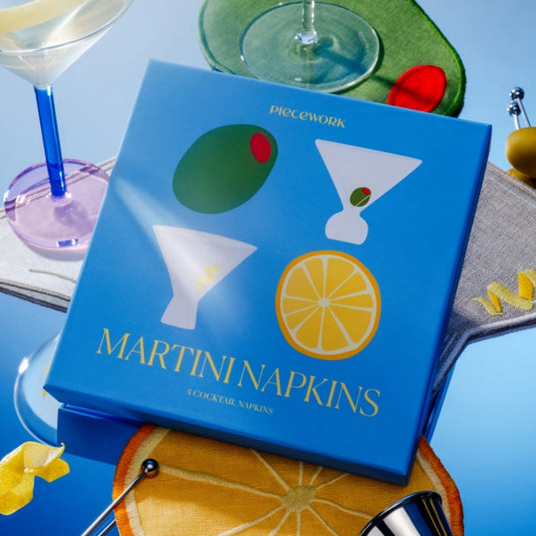 Martini Cocktail Napkins, Set of 4
