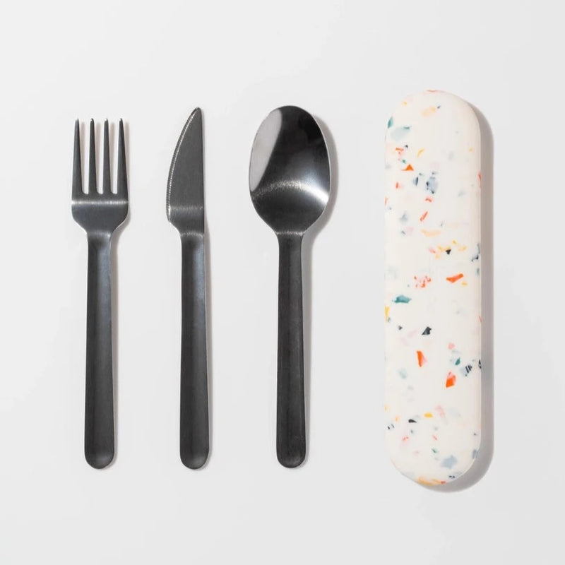 Reusable Utensil Set with Silicone Case