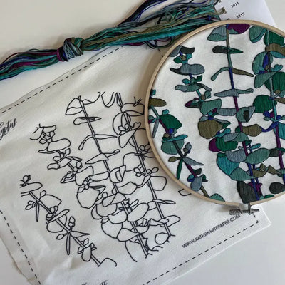 DIY Embroidery Kit, Eucalyptus