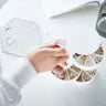 Stacked Jewelry Box with Sectioned Trays - White