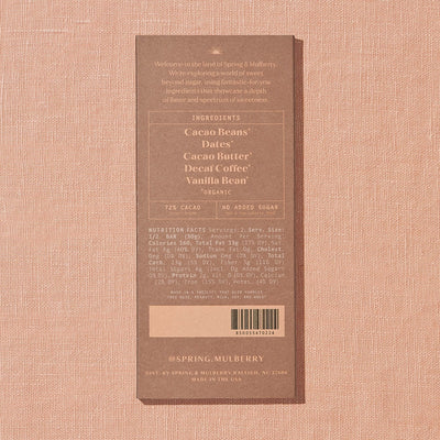 Coffee Date-Sweetened Dark Chocolate