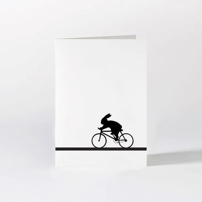Racing Bike Rabbit Card