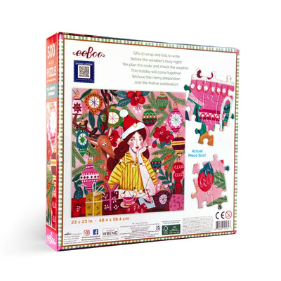 Ms. Santa's Reindeer 500 Piece Square Puzzle