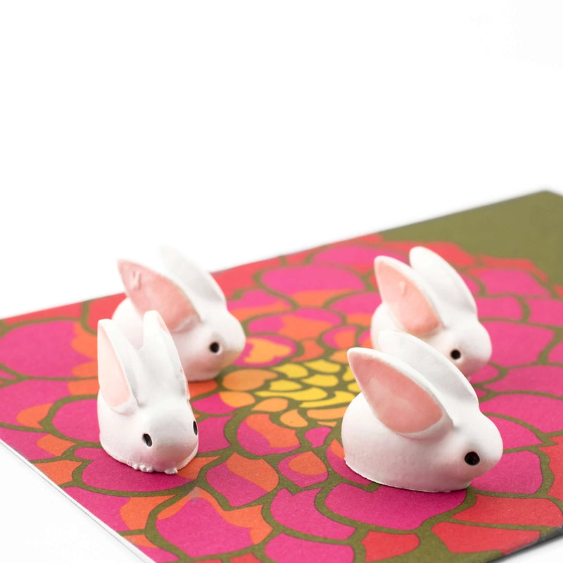 Three by Three, Colorful Bunny Magnets – AKAR Design