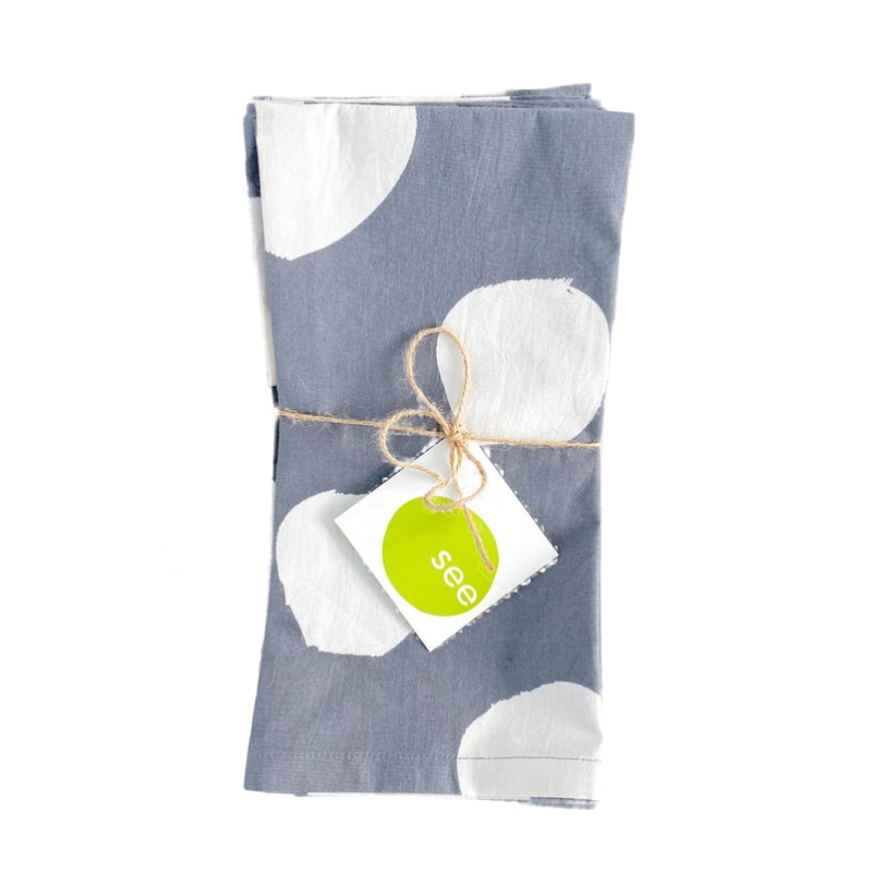 Napkins - Big Smudge Dot Coal