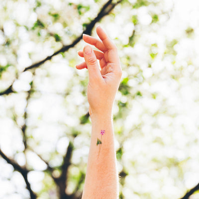 Petite Florals Tattoo Pair