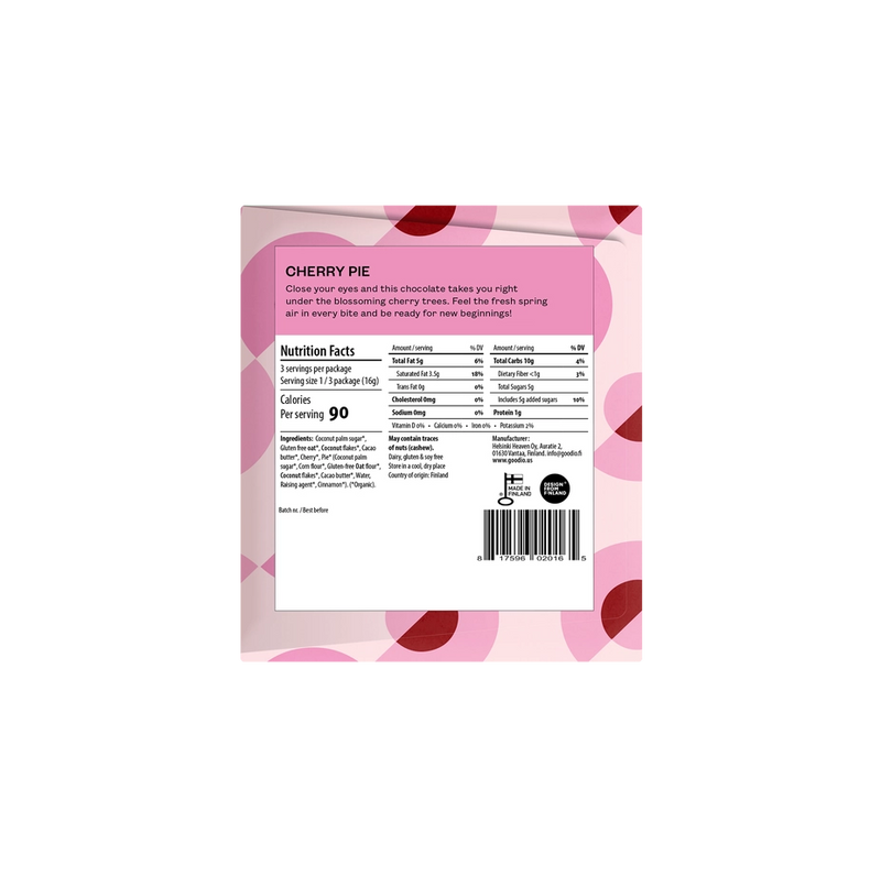 Cherry Pie White Chocolate Bar