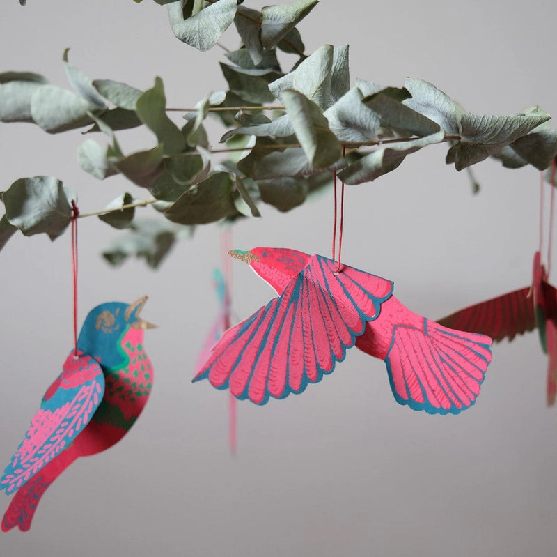 Party Birds Paper Ornaments