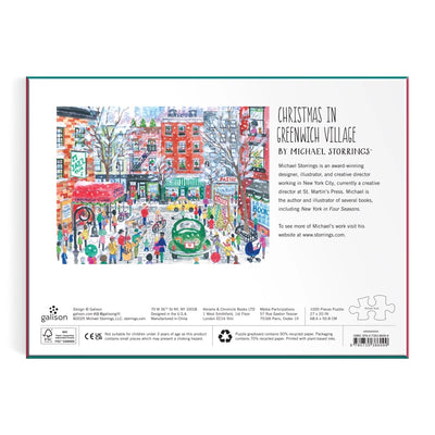 1,000 Piece Puzzle: Michael Storrings Christmas in Greenwich Village