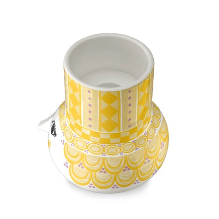 Olga Ceramic Candle Holder, Yellow