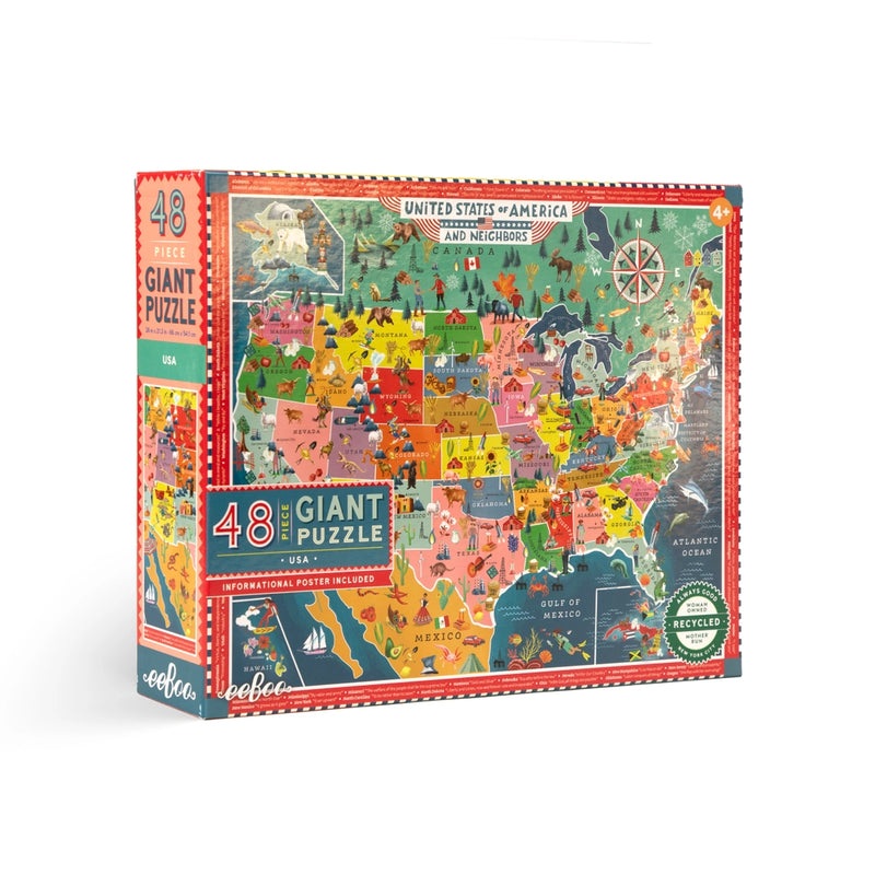 USA 48 Piece Giant Puzzle