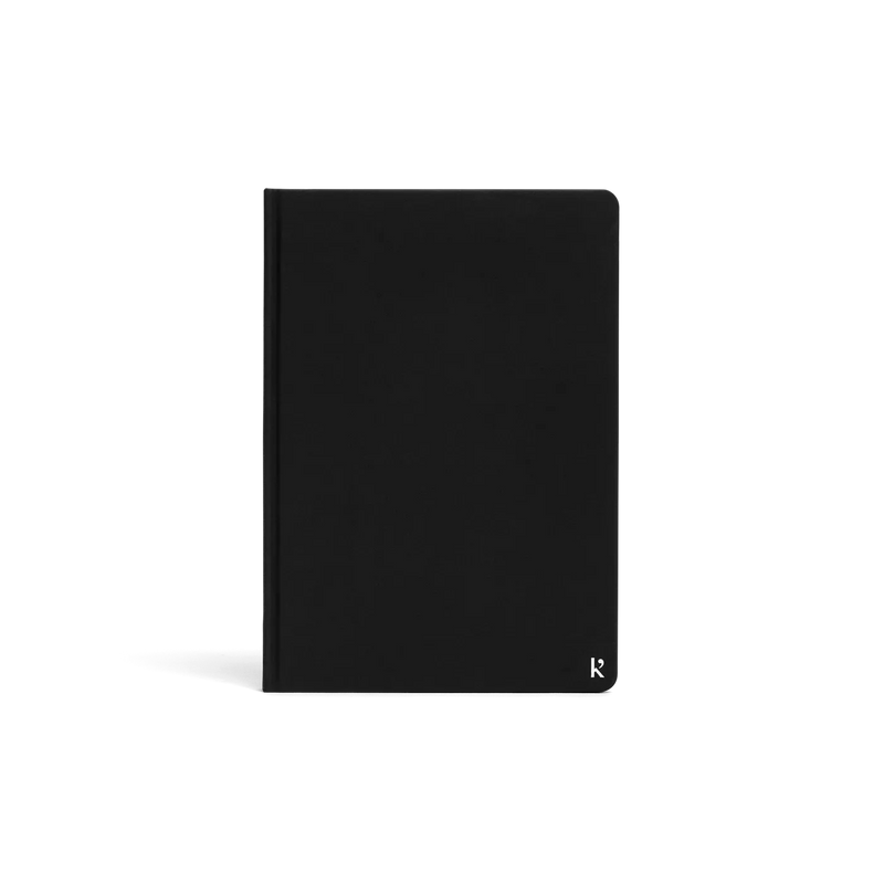 Lined Hardcover Notebook A5 - Black