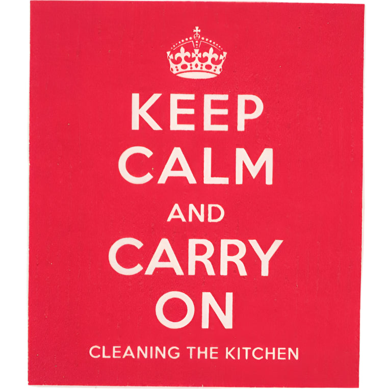 Swedish Dish Cloth, Keep Calm