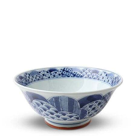 Miya, Blue & White Patterns 7.5" Noodle Bowl