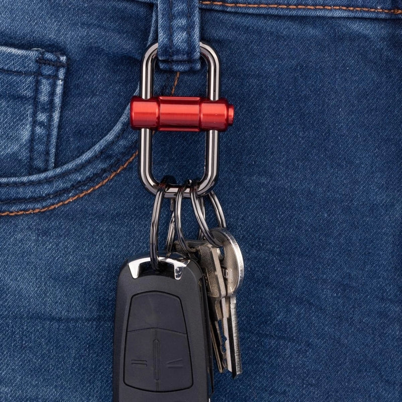 Troika 2-Way Quick Release Keychain in Red