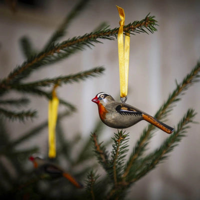Mifuko Wooden Ornament - Robin Chat
