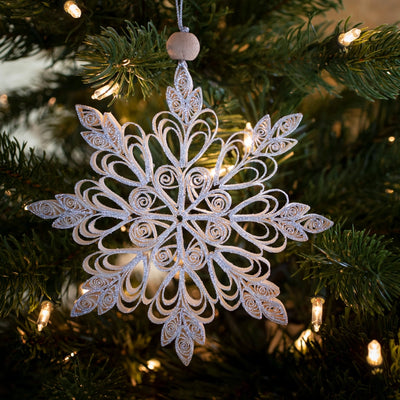 Quilling Snowflake "Frostine" Silver