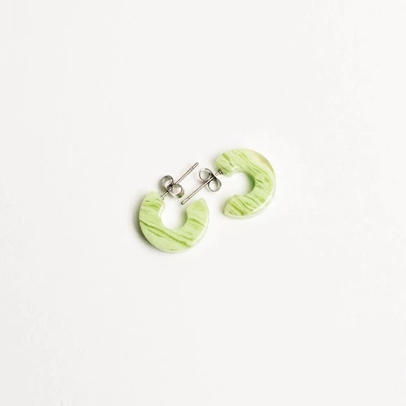 Nat + Noor Mali Hoops in Tiger Green
